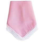 Infabe 三角巾 シンプル カフェ エプロン レース付け【全12色】