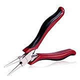 SPEEDWOX 丸ペンチ ラウンドノーズプライヤー 小型 ヤットコ 丸やっとこ 丸口 マイクロ 軽量 バネ付 精密作業 ジュエリー製作 曲げ加工 ビーズ アクセサリー クラフト 手芸用品 手作り ホ