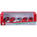 Bburago（ブラーゴ）1/64 フェラーリ 5個セット ミニカー ダイキャストカー 完成品 18-56125