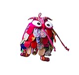 エスニックスタイル手作りの特別キッズリュックかわいいフクロウ気まぐれBackpackRosered