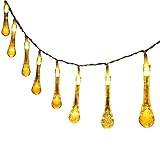 Outdoor Led String Lights,Avinee Warm white Raindrop Designed Outdoor/Indoor String Lights, Décor Ro