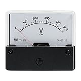 uxcell AC 0-500V ゲージ　ボルトの測定　アナログ電圧　パネルメーター　アナログ電圧計　小型サイズ