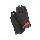 ERB Safety 14470 Lined Jersey Cotton Gloves, One Size, Brown by ERB
