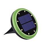 【改良版】埋め込み式 8LED 1200mAh ソーラーガーデンライト LEKING 防水 屋外照明 自動点灯/消灯 車道 歩道のライトアップに適用
