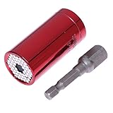 ROOH-2 Pcs/Set Gator Grip Multi Function Ratchet Universal Socket 7-19mm Power Drill Adapter Car Han