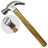 12 -1/2 Inch Heavy Duty Forged Metal Claw Hammer With Wooden Handle: PH-02720 by ToolUSA