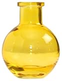 High Quality 5-Pack Transparent Glass Vases, 3.5-Inch, Yellow