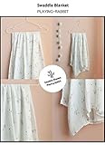 バンブーおくるみ オーガニックコットン swaddle ブランケット　スワトル おくるみ bamboo新生児用ブランケット バンブーガーゼー素材 (bambu-02-115)