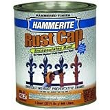 Masterchem 43145 Hammerite RustキャップHammeredグレーエナメルペイント、クォート