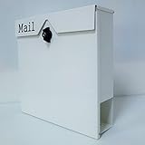 郵便ポスト郵便受け北欧風大型メールボックス 壁掛けプレミアムステンレスホワイト白色ポストpm153