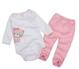 Collager unisex-babyピュアコットン2pcsロンパースワンジー