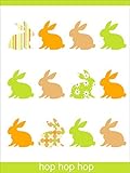 Oopsy Daisy Canvas Wall Art, Hop Hop Hop, 18' x 24' [並行輸入品]