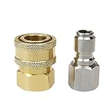 NUZAMAS 3/8 'クイックコネクタ洗浄機高圧洗浄機ガンスプレーヤパイプホース継手部品アダプタ
