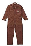 [ディッキーズ]Dickise【ツナギ服】年間物ストライプツヅキ服・ベーシックカバーオール《059-21-703》 (L, BW ブラウン)