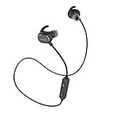 QCY QY19 Bluetooth4.1 ワイヤレスイヤホン 黒 ハンズフリー マイク内蔵 通話 スポーツイヤホン 防滴 技適認証済 日本正規代理店 メーカー1年保証 APT-X CSR 8645 CVC6.0