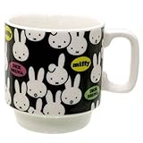 ミッフィー[マグカップ]磁器製 スタックマグ/miffyいっぱい ディックブルーナ【ブラック 】