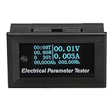 OLED 0.96" DC 0-33V DC 0-3A 電気 パラメーター テスター 七種混合 運行時間 温度 電流 電圧 仕事率 容量 エネルギー マルチメーター 電流計 電圧計