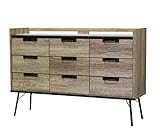 ISSEIKI チェスト 幅130cm ビンテージ調 木製家具 【SL-42-7】