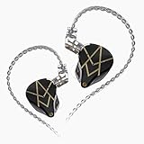 KZ ASX純BAドライバー(10BA)ハイエンドハイブリット型リケーブル可能HIFIインナーイヤーイヤホン (マイクなし, 黒色)