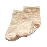 オーガニックコットン　日本製　ベビー用ラインボーダーソックス　靴下　ピンク　ORGANIC GARDEN　オーガニックガーデン