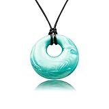 Munchables Silicone Teething Pendant - Yummy-gummy (Pearl Aqua) by Munchables
