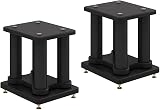 スピーカー台・スタンド 音響台 スピーカーブラケット 高さ20CM 30CM 40CM 50CM 60CM 70CM リビングルーム 黒 オーディオスタンド フロアショック吸収スピーカースタンド オーディオスタンド [2台1組] (Color : 20X25CM, Size : 30CM)