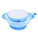 RayMoon　安全　子供用食器　軽量　感温スプーン付き　吸盤付き　出産祝い