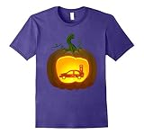 Mens electric car Pumpkin Halloween shirt 3XL Purple [並行輸入品]