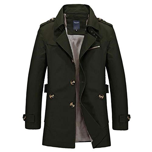 Mua Hisitosa トレンチコート メンズ 長袖 ジャケット ボタン 綿 服