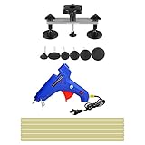 Toppdrtool 車修理　車修復　凹み直し　DIY修理工具 100Wグルーガン グルースティック5本付き　引っ張り工具 デントリペア DIY用品 吸盤セット　