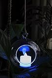 L’oiseau bleu （ロワゾブルー） アンティーク ガラス キャンドルホルダー LEDキャンドル セット