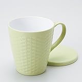会津漆器 レンジカゴメ蓋付マグカップグリーン ［ 13 x 9.5 x 9.7cm ］ 【 レストラン カフェ 洋食器 飲食店 業務用 】