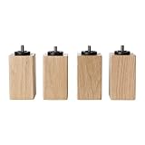 IKEA burfjord 3 7 / 8 "寝室ベッドRisers – Best Natural木製ベッド脚Risers – 簡単にインストール – [ Set of 4 ] – m8 | 8 mm