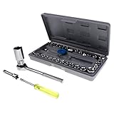 monkeyjack 40個ラチェットソケットレンチセット拡張バースライド