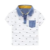 子供服 Tシャツ 半袖 ボーイズ 男の子 夏 恐竜プリント ラペル キッズ 可愛い 綿 ヨーロピアンスタイル 柔らか おしゃれ 素敵 ショートスリーブ 爽やか