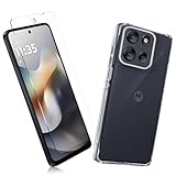 【2枚セット】1枚 FOR MOTO g66j 5G/moto g66y 5G 用のガラスフィルム + 1枚 FOR MOTO g66j 5G/moto g66y 5G 用の保護カバー透明保護 MOTO g66j 5G/moto g66y 5G TPU ソフト シリコンケース 強化ガラス / 硬度9H / 撥油性/保護フィルム PCduoduo