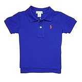 (ポロ ラルフローレン チルドレンズウェア) POLO RALPH LAUREN ベビー 男の子 ポロシャツ Cotton Mesh Polo Shirt ブルー Barclay Blue (6M) 