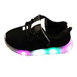 シューズ LEDスニーカー LEDシューズ 光る靴 発光モード 超可愛い スポーツシューズ ボーイズ ガールズ 子供用 カジュアル シューズ Meedot ブラック 内径13.7cm