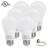 TORCHSTAR #Dimmable# A19 LED Light Bulb, 9W (60W Equivalent), ENERGY STAR, 5000K Daylight, 850lm, 30