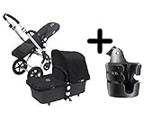 Bugaboo Cameleon3 2015, with Dark Grey Base and Multiple Color Options (Black)+ Bugaboo Cup Holder b