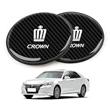 【InnoWave】クラウン 専用 車コースター 2枚セット CROWN クラウン 210系 220系 コースター 滑り止め 振動防止 丸型 シンプル 黒