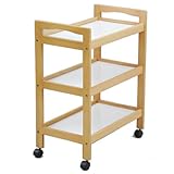 山善(YAMAZEN) 木製3段キッチンワゴン YMW-3(NA) ナチュラル