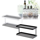 スパイスラック 調味料ラック 調味料入れ 調味料ストッカーラック タワー ワイド 全2色(ブラック)