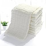 ベビー用布オムツ　手洗い10重ガーゼ 　100％コットン　柔らか　高吸収　通気性 (5枚)