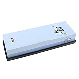 ANG ® 600/2000 Grit Combination Corundum Whetstone Knife Sharpening Stone 2-sided Sharpener with Non