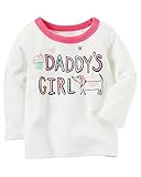 カーターズ Carter's tシャツ Long-Sleeve Glitter Daddy's Girl Graphic Tee 9M (67-72cm) [並行輸入品]