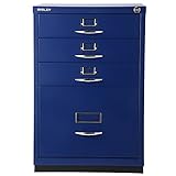 BISLEY ビスレー 050 マルチ収納ケースベーシック F 【4段】 Oxford Blue TX オックスフォードブルー TX