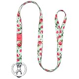 Blueberry Pet ローズ柄首輪 ピンク 1cm (超小型犬)