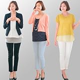 マタニティ パンツ スキニー 3色展開　オフィス＆フォーマル　ストレッチ　【30000101270】 (XL(ストレート), スカイブルー)