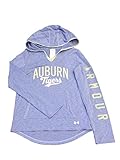 オーバーンTigers Under Armour HeatGear Girlsパープルフード付きLSバーンアウトTシャツ( M )